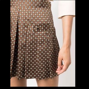 NWT Sandro geometric pleated skirt/shorts